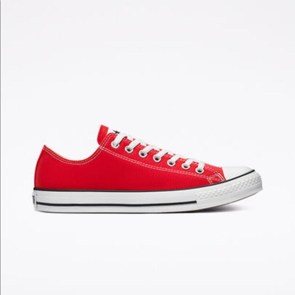 Red Converse sneakers